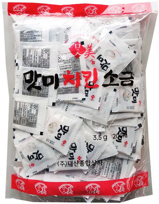 태산 맛미 치킨소금 일회용 배달용 포장용 소금, 3.5g, 200개