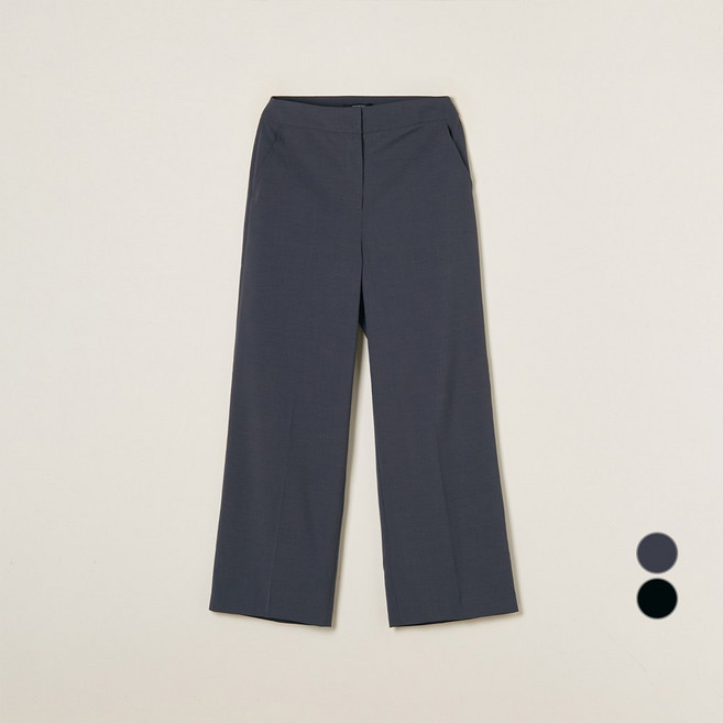 로엠 여성용 린넨라이크 세미와이드 슬랙스