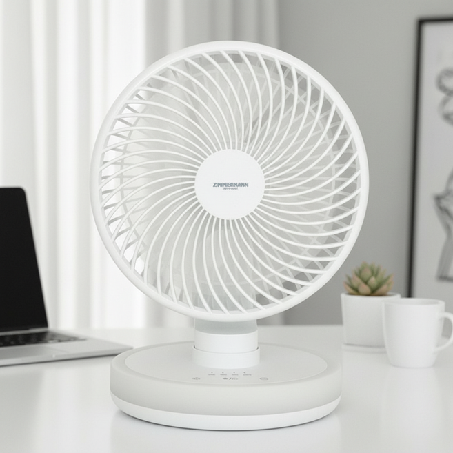6인치 저소음 탁상형 무선 선풍기 C타입 LED 무드등 회전형 미니 데스크 팬, 단품, 상세페이지 참조, 상세페이지 참조