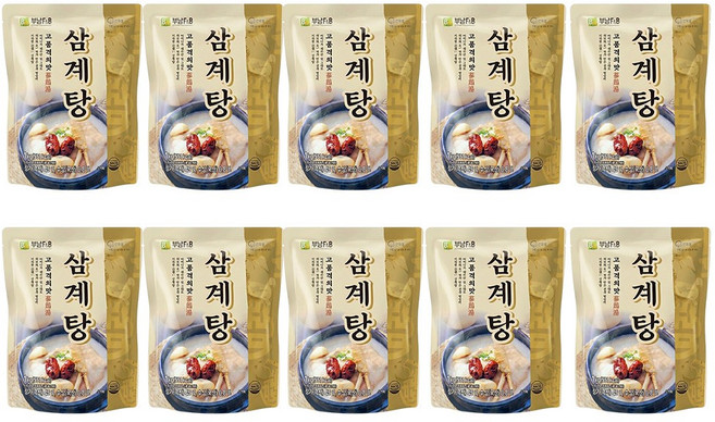 부남 삼계탕 1kg 레토르트 밀키트 대용량 업소 식당용 삼계탕, 10개
