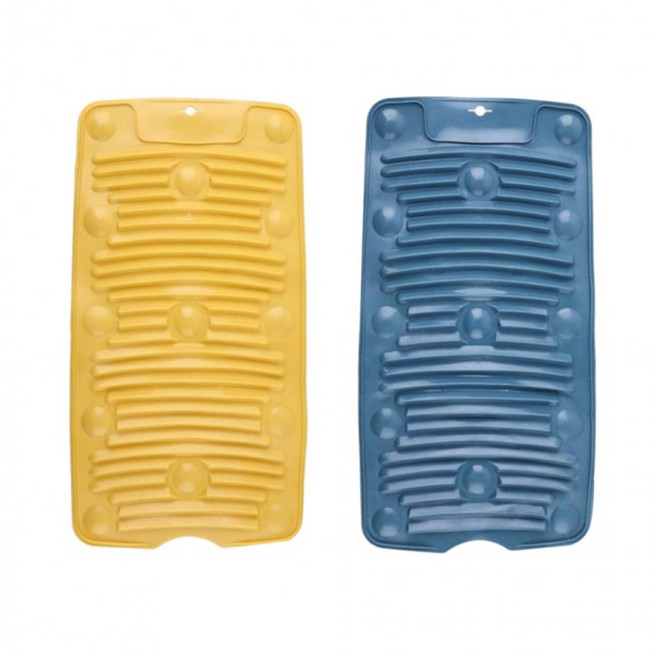 OPK 접이식 다용도 실리콘 흡착 빨래판, 옐로우, 옐로우