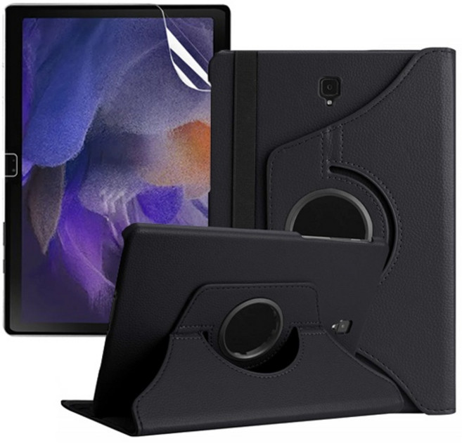 (UBACC) 갤럭시탭A7 라이트 크로스 레더 케이스+종이질감 저반사 필름 1매