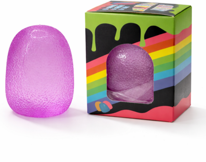 조온하루 스트레스볼 스퀴시 로제 말랑이 젤리볼 장난감, 퍼플, 230g, 1개