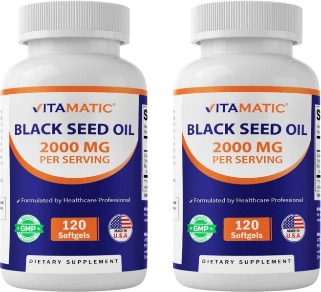비타매틱 블랙커민 씨드 오일 120정 2개 - 쿠팡