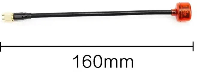 RUSHFPV Cherry 5.8G 안테나 SMA-RHCP-160mm 장거리 커넥터 어댑터 RC 레이싱 드론 고글 용 스텁, 01 SMA-RHCP-160mm