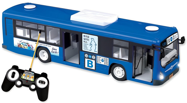 바니랜드 무선조종 시내버스, 혼합 색상, 1개