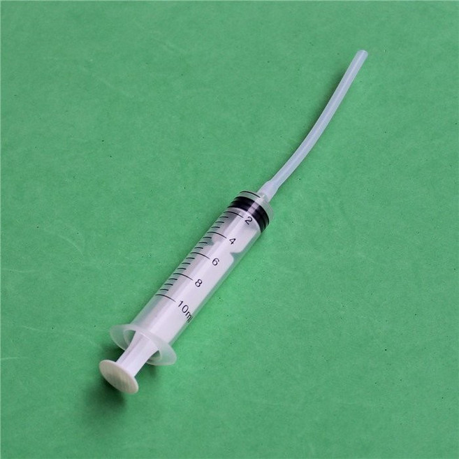 印表機噴頭清洗工具 10ml針筒搭配矽膠軟管, 1個, 10個