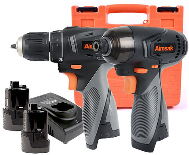 아임삭 충전 콤보 키트 임팩 + 드릴 세트 2.0AH AO-414RM II 3G, 1세트