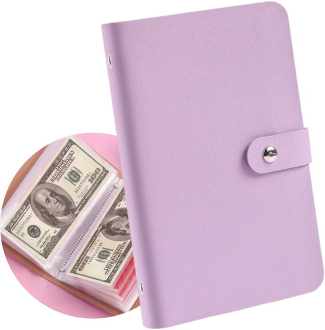 마루네 외국 지폐 수집 100장 앨범, 퍼플, 1개, 50매