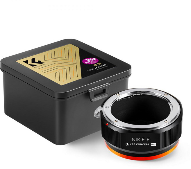 KnF NIK-E PRO 렌즈변환 어댑터 니콘 Ai 렌즈 > 소니 E 바디 - 내부무반사코팅 - Nikon F Lens to Sony E PRO adapter, 1개