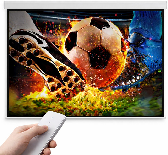 윈샵 무선 전동 형 빔 스크린 프로젝터, 120인치(254x193), 리모컨포함