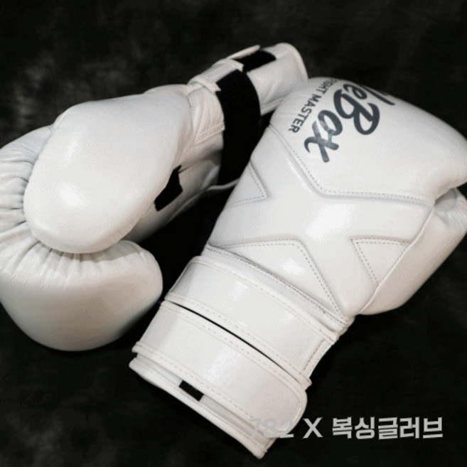NOVABOXING 노바복싱 782 X 이중스트랩 복싱글러브, 1세트, 검정