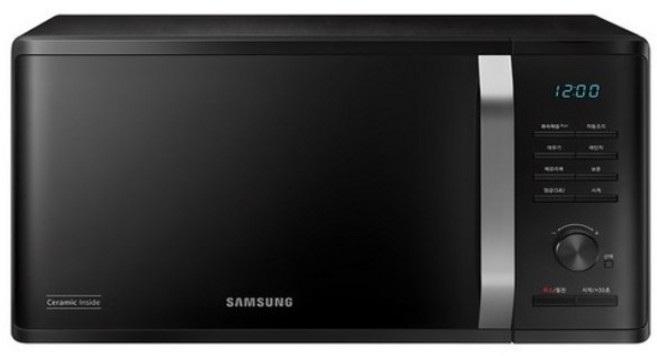 삼성전자 세라믹 전자레인지 다이얼식 23L MS23C3535AK, 블랙