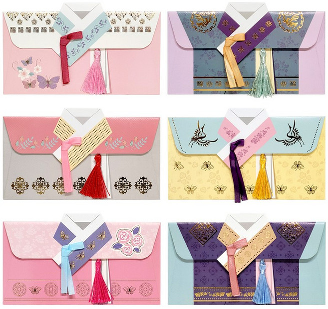 전통한복 기프트봉투(6종 12개입)