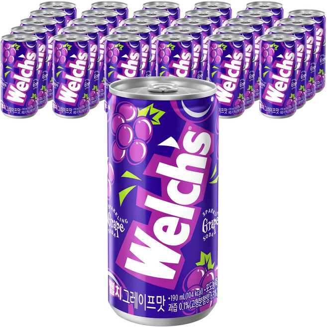 Welch's 威氏 葡萄, 190ml, 30個
