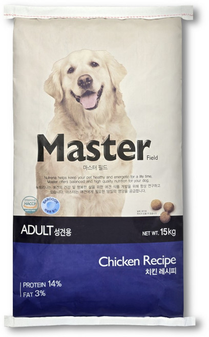 뉴트리나 마스터 필드 대용량 사료, 1개, 닭, 15kg