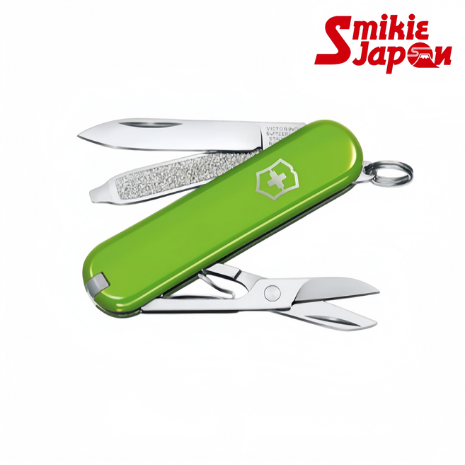 빅토리녹스 클래식 SD 맥가이버칼 핑크 7가지 기능 캠핑 멀티툴, 1개