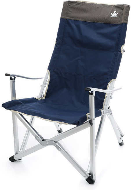 마추픽추 슈퍼 릴렉스 체어 캠핑의자, 네이비 색상, 1개