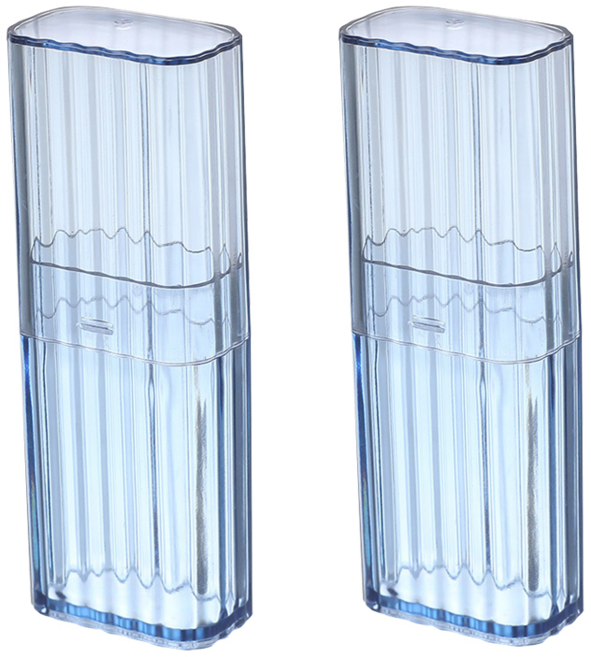 롤링페이퍼 휴대용 미니 보관케이스, 2개, 라이트블루