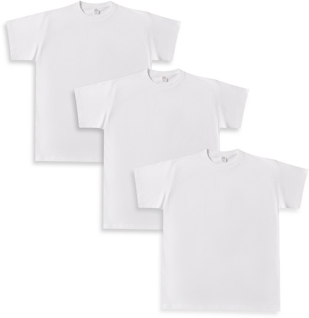 1+1+1 베이직 면 26수 라운드 반팔면티 3P세트 베이잉