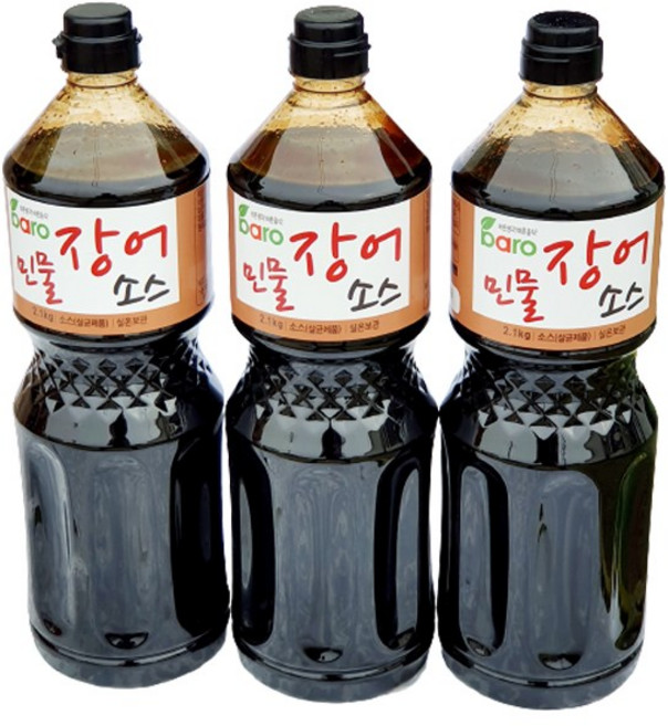 새마원 민물장어소스 2.1kg 장어 구이 양념장 소스, 3개