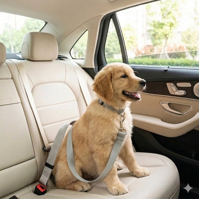 강아지 안전벨트 애견 반려견, 1개, 블랙