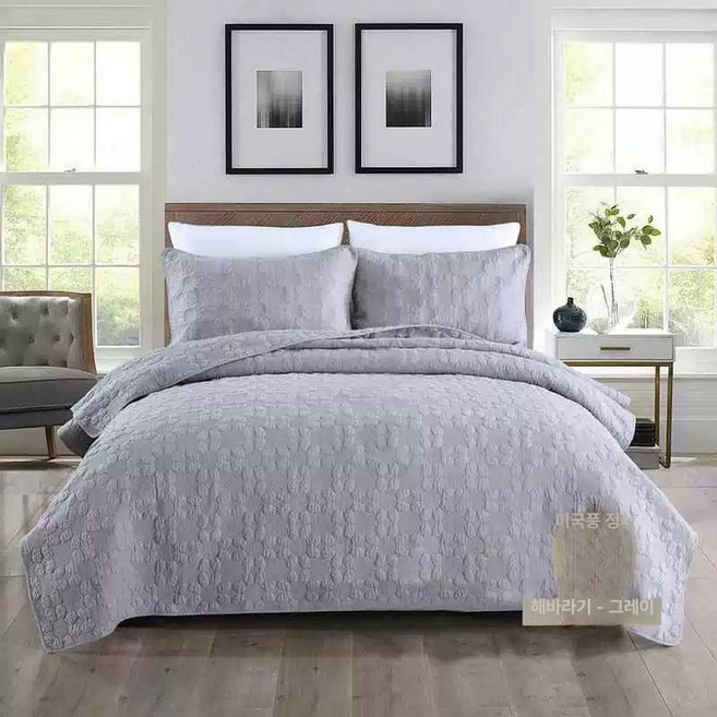 양면 베드 순면 이브리다, 선플라워 그레이