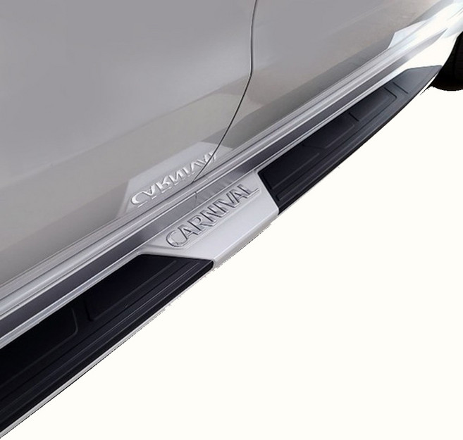 현대모비스 모비스 올뉴 카니발 더뉴 GSC 순정 사이드스텝 옆발판, 사이드스텝 크롬사양, SWP 스노우화이트펄