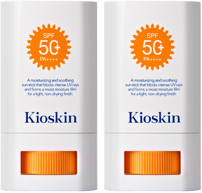 국내유일 병풀 엑소좀 7일 모공개선 완벽자외선차단 백탁제로 촉촉수딩 선스틱 피부탄력 모공축소 SPF 50+ PA++++, 2개, 15g