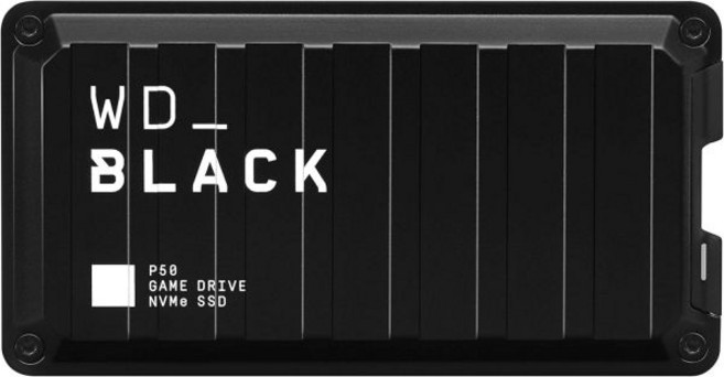 WDBLACK 2테라바이트 P50 게임 드라이브 SSD - 휴대용 외장 솔리드 스테이트 플레이스테이션 엑스박스 PC 맥 호환 최대 2000 메가바이트/초 WDBA3S0020BB, 2TB, Game Drive for PC/ Playstation, 1개, 2TB