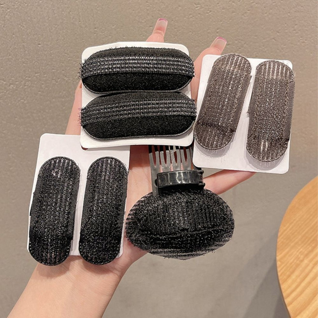 여성 볼륨 헤어 뽕핀 정수리 뒷통수 볼륨업_ 20259877EA, 반달 3가지 세트