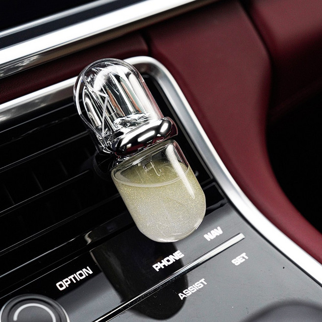 제나센트 카프레셔 고급방향제 차량방향제 자동차디퓨저 차방향제 송풍구방향제, 실버, 위스퍼스, 1개