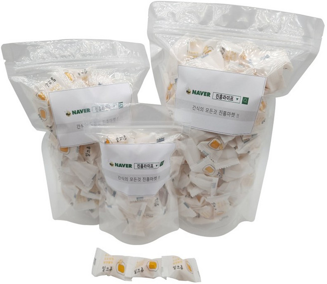 진흥라이프 하오리위안 밀크츄 옥수수맛 츄잉 젤리 캔디, 1개, 300g