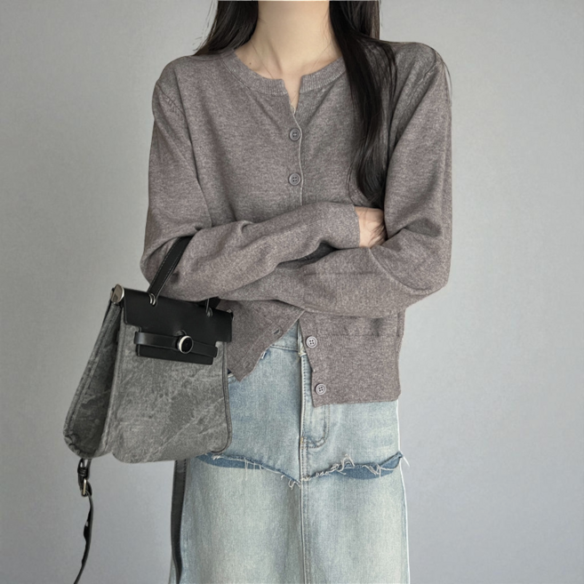 데일리바이블 여성 기본 소프트 촉감 니트 가디건