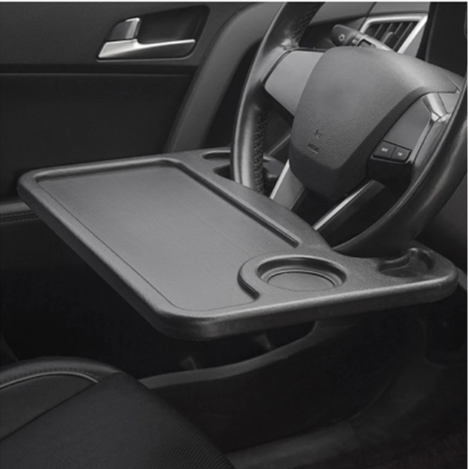 차량 핸들거치 테이블 식사테이블 작업 업무 차안 책상, 블랙, 1개