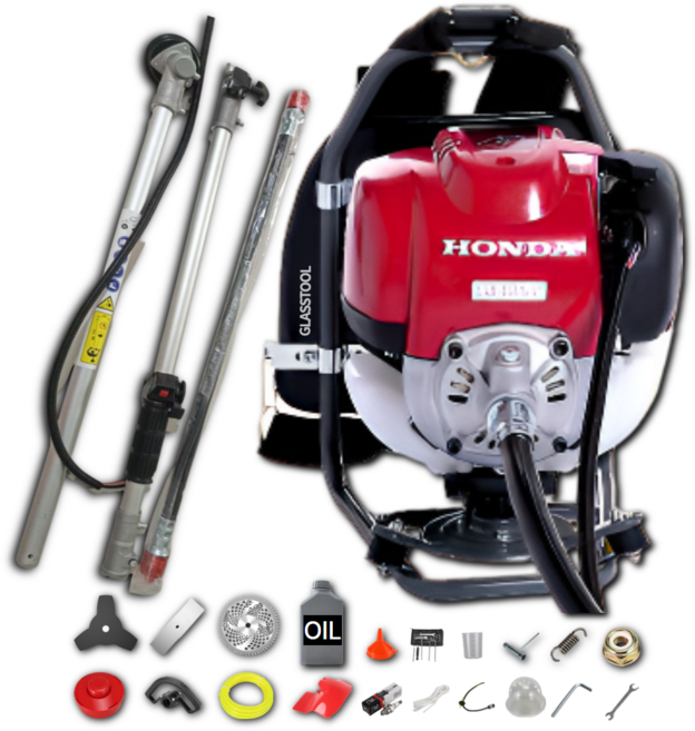 그래스툴 혼다 예초기 4싸이클 GX50 엔진 4행정 2단 분리 샤프트 가솔린 예초 예취기 잔디깍기 관리기 줄날 벌초, 1세트