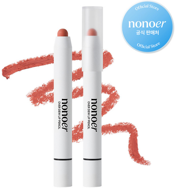 노노어 오버 듀 립펜슬, 003호_쉬폰 피치에코, 1개