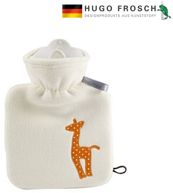 독일 휴고프로쉬 보온물주머니 핫팩 어린이용 테디 양털형 기린 0.6L, 1개