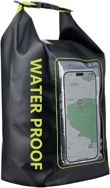 手機防水袋 游泳袋, 黑綠色5L【IPX6防水等級】, 1個