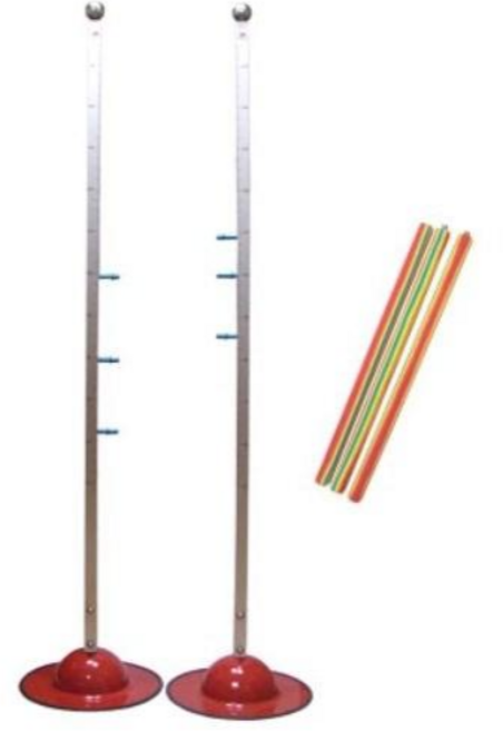 [무스포] 높이뛰기( ) F-28 ( 기둥2+바1 ), 1세트, 은색