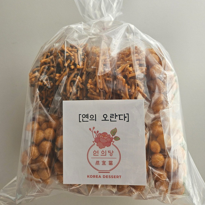 연의당 수제 오란다 실속형 견과 까불이 감태 전통과자 10개입, 1개, 350g