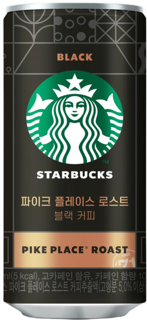 스타벅스 파이크 플레이스 로스트블랙, 12개, 200ml