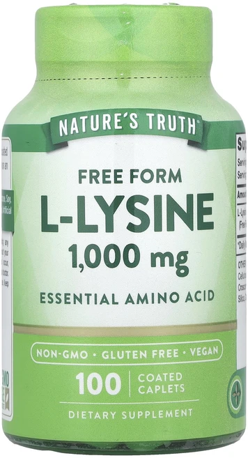Nature's Truth l-라이신 1000mg 코팅 정 100정, 6개 - 쿠팡