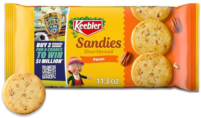Keebler 샌디스 쇼트브레드 피칸 쿠키 320g, 1개