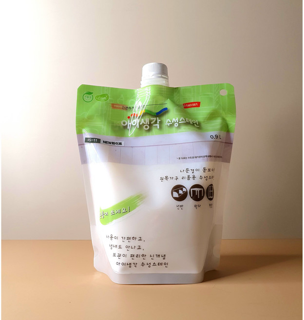 삼화페인트 아이생각 수성스테인 친환경 냄새없는 수용성 스테인 0.4L 0.9L, 01. 투명, 1개