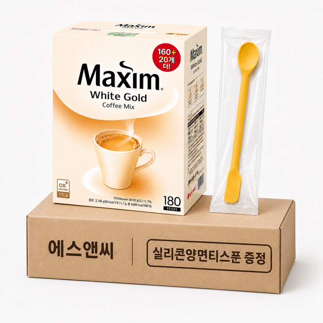 맥심 화이트골드 커피믹스, 12g, 180개입, 1개
