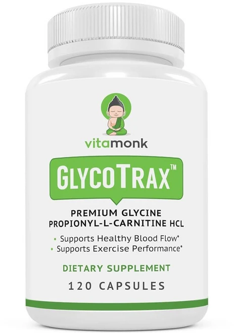 VitaMonk GlycoTrax™ GPLC 엑스트라 라지 병 - 인공 필러 없는 고흡수성 글리신 프로피오닐-L-카르니틴 120캡슐 - 글리신 프로피오닐 L 카르니틴 보충제, 1개 - 쿠팡
