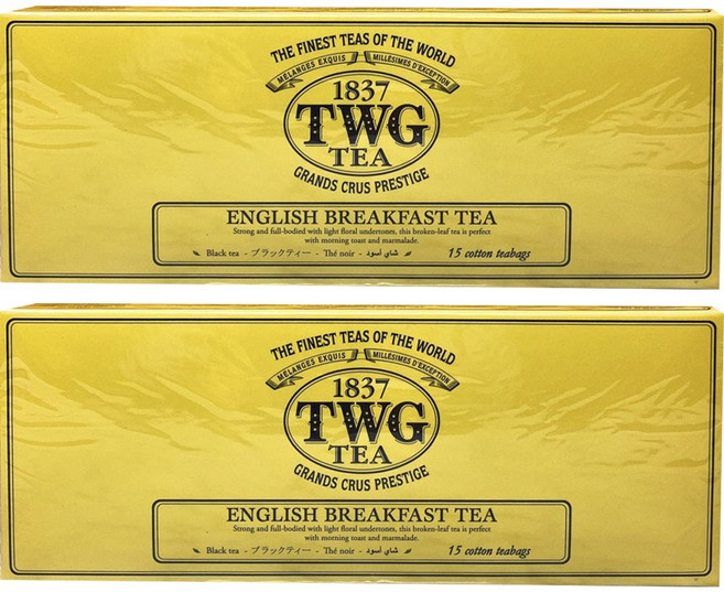 티더블유지 잉글리시 브랙퍼스트 티, 2.5g, 15개입, 2개