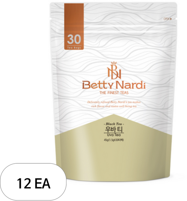 베티나르디 우바 티백, 1.5g, 30개입, 12개