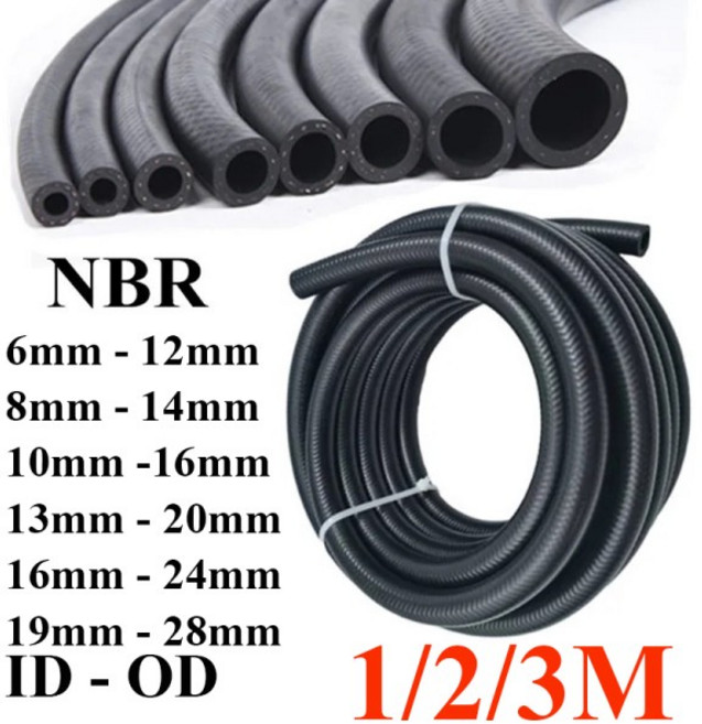 1-3M 고온 내유성 가솔린 호스 NBR 고무 연료 튜브 바이크 오토바이 고압 디젤 파이프 물 냉각, 14 1M ID 13mm, 1개